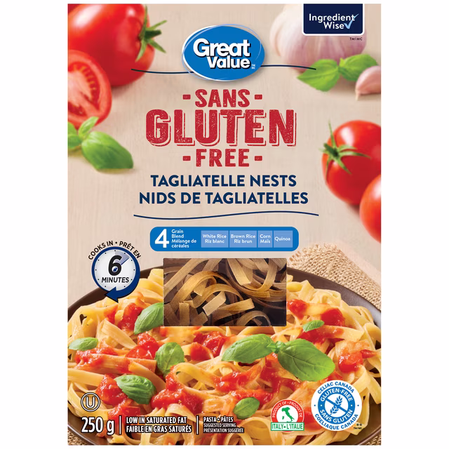 Great Value Gluten Free Tagliatelle Nests