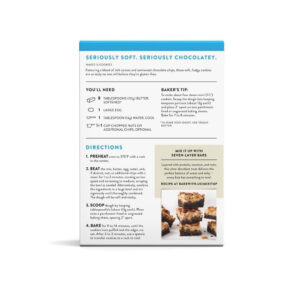King Arthur Baking Gluten-Free Double Chocolate Chip Cookie Mix Back